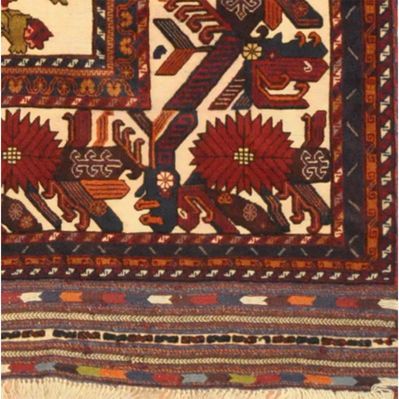 Kilim de laine Soumak tissé à la main
