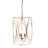 Art Deco Swirled Wire Ceiling Light