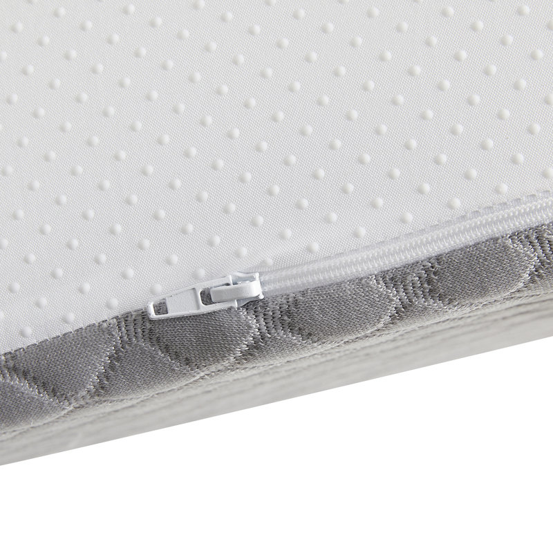 Gray and White Memory Foam Wedge Pillow with Knit Cover