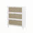 Rattan 3 Door Shoe Rack, Freestanding Modern Shoe Storage Cabinet, for Entryway-884379143