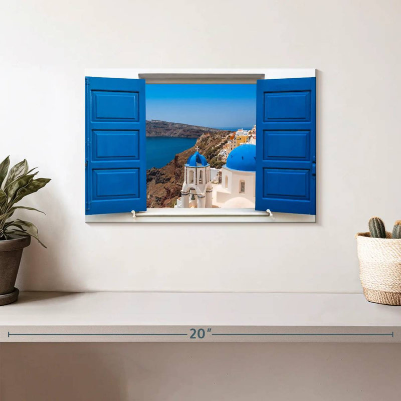 Gillard Oia Window View, 8" H x 12" W