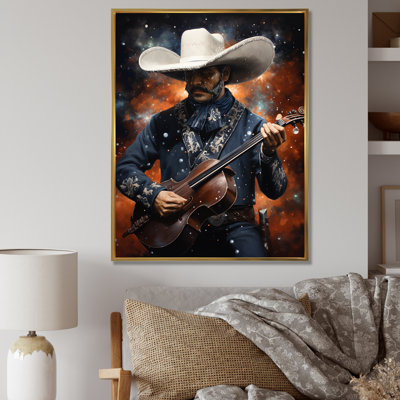 Mariachi Melody Guitar - Mexican Art Wall Art