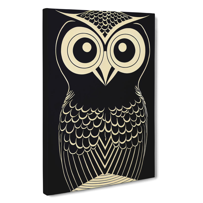 An Eccentric Owl - Wrapped Canvas, 50cm H x 35cm W x 3cm D
