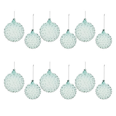 Hobnail Glass Ball Ornament