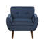 Chaise d'appoint rembourrée et capitonnée-1099036714
