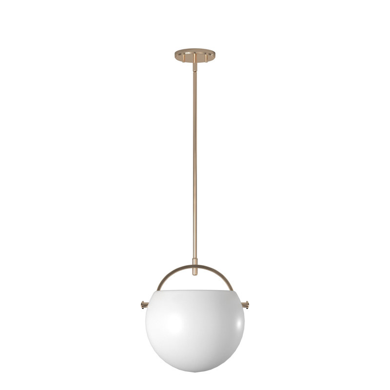 Luminaire suspendu sphère 1 lumière Mikhail, Laiton poli