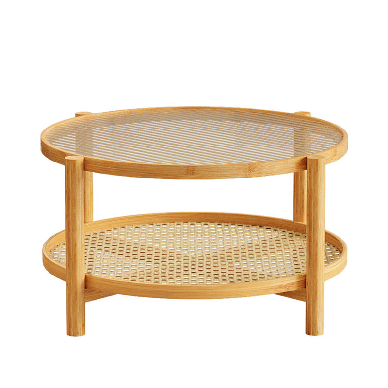 Table basse en rotin