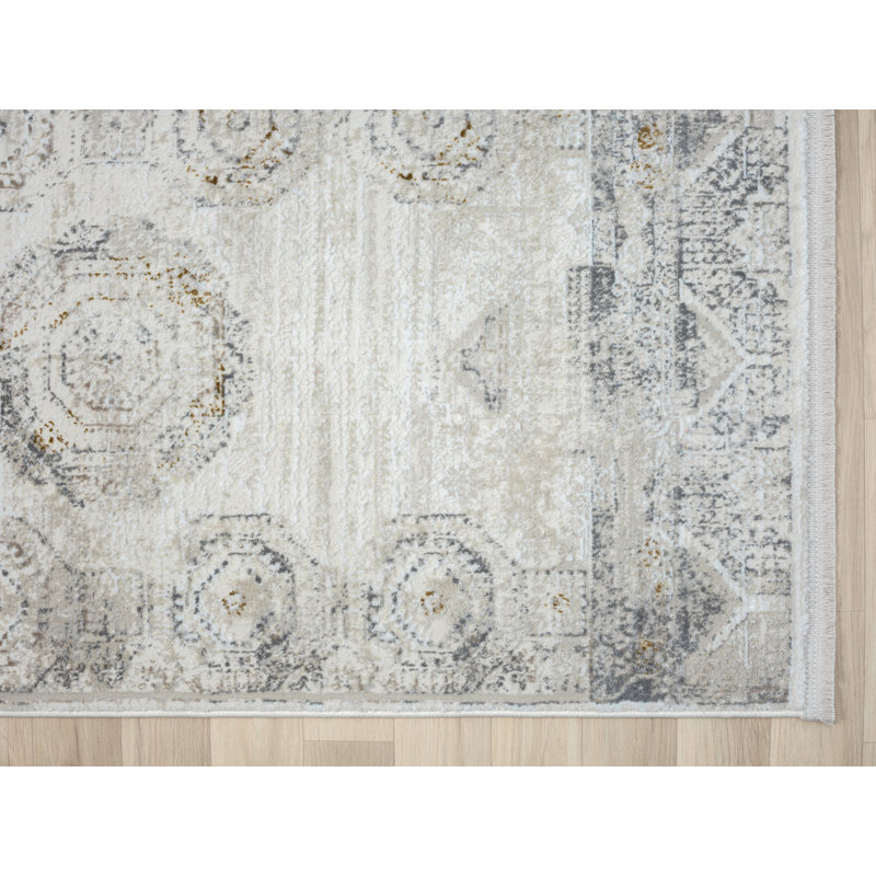 Anatolia in Kazak design, cream Rug, Rectangular 80 x 150cm
