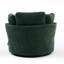 Swivel Armchair with Footstool-627896504