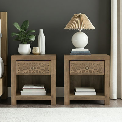 Lukasik Contemporary Boho 1 Drawer Nightstand by Langley Street