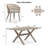 6 - Person Patio Dining Set with Rectangular Table , Cushions Included