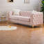 Canapés à compression, Chesterfield moderne en velours rose de 82,5 pouces pour la maison
