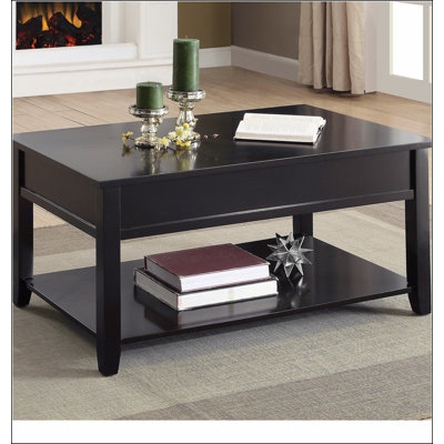 Black Coffee Table with Lift Top
