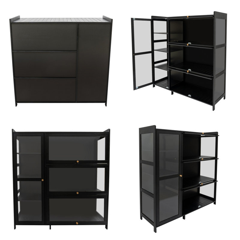 Kitchen Storage Stand Cupboard With Acrylic Door