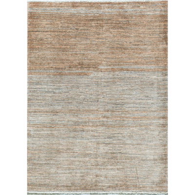 Hand-Knotted High-Quality Brown Area Rug