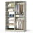Closet System with Shoe Racks & Hanging Rods-1040279019