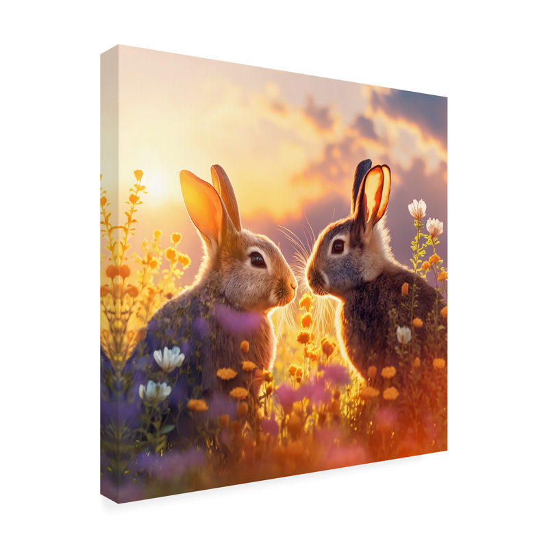 Animaux, animaux des bois 38 sur toile, H 14 po x l 14 po x P 2 po