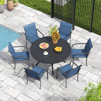 6 - Person Round Outdoor Dining Set