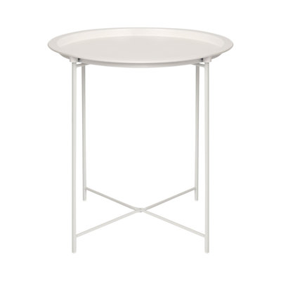Harbour Housewares Round Steel Tray Table