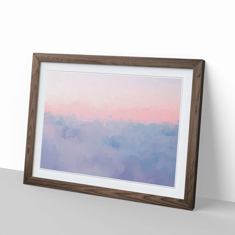 Upon the Clouds - Picture Frame Painting Print, Walnut Framed, 27cm H x 36cm W x 2cm D