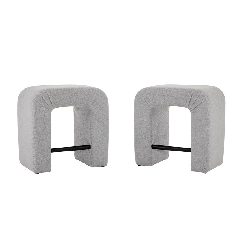 Ensemble de 24 tabourets de 24 po et 2 chaises de salle à manger pour îlot de cuisine, Gris, Noir
