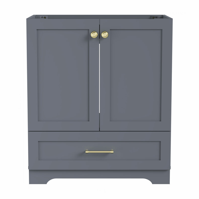 30" Bathroom Vanity Base Without Top,grey Color