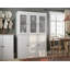 Vaisselier 100% bois massif 48,5 po avec portes en verre givré et tablettes réglables-1271040395