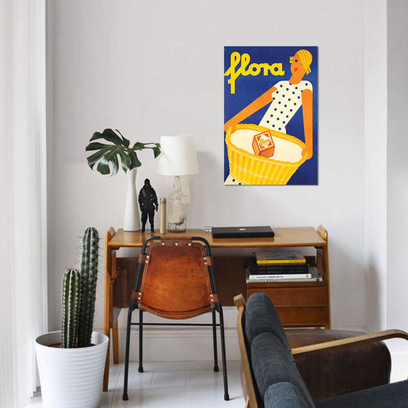 «Flora Soap», impression sur toile, H 12 po x l 8 po x P 0,75 po, Toile tendue, Pas de tapis