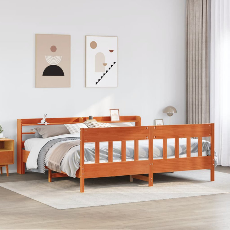 Storage Bed, Wax Brown, Super King (6')