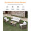 Ensemble de mobilier d'extérieur 4 pièces Seehill