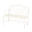 Banc de jardin extérieur - blanc