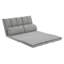 Matelas et canapé-lit pliant en mousse à trois volets avec coussins, gris-62998485