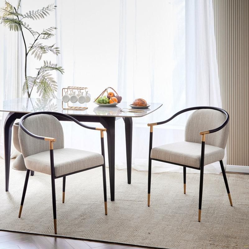 Chaise rembourrée Modern, Beige