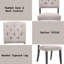 Chaise d'appoint en lin beige et gris 2 - Confortable, avec pieds et lin, élégant, stable