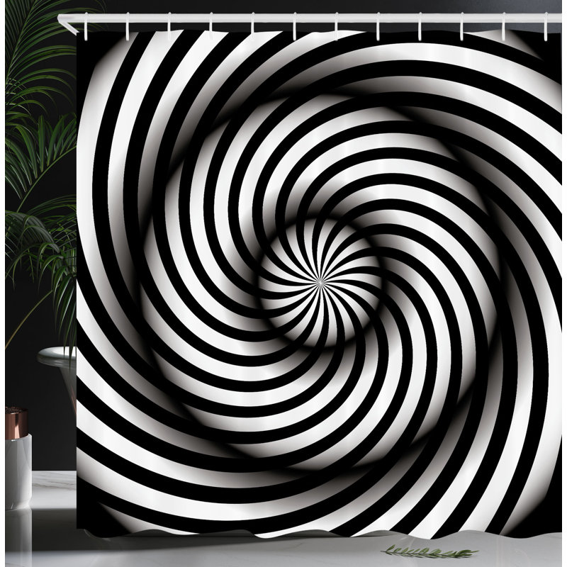 Shower Curtain with Hooks Included, 75"H x 69"W
