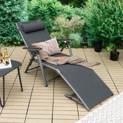Andoro 67cm Long Reclining Single Lounger