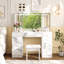 47" W Manufactured Wood Vanity Set with LED Mirror and Power Outlets-1168814803