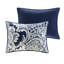 Ensemble d'édredon en coton 7 pièces Indigo-122118694-122118695