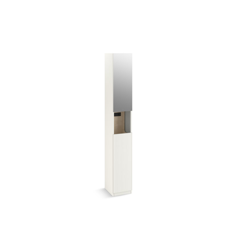 Spacity 12 In. X 81 In. Linen Tower, White