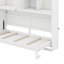Lit escamotable simple avec tablettes et lumière-404183930