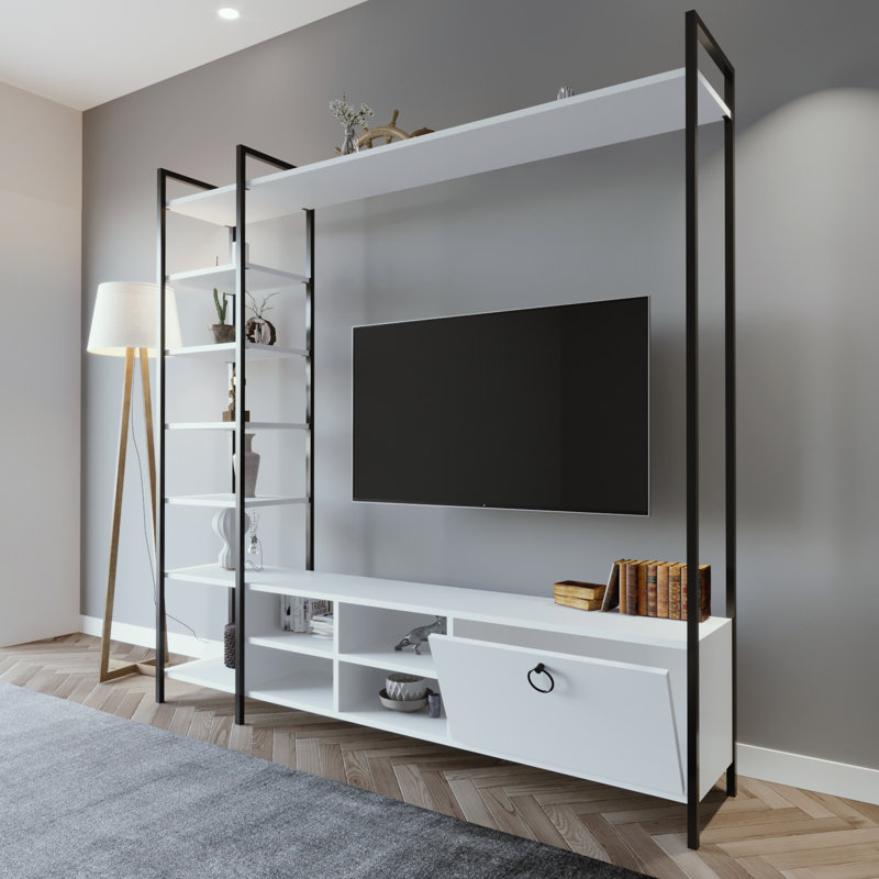 Daveisha Unfinished TV Stand for TVs up to 55", White
