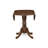 3 Piece Kitchen Table & Chairs Set Consist of a Round Dining Table with Dropleaf and 2 Upholstered Parson Chairs, 42x42 Inch, Antique Walnut-1305287241-1305287246-1305287234