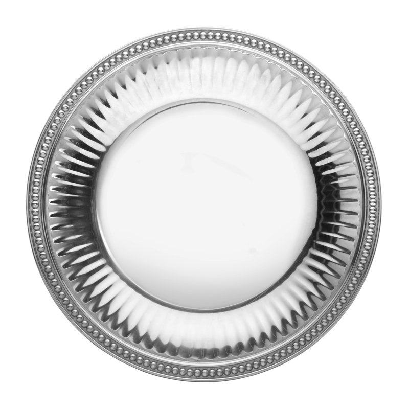 Plateau de service Wilton Armetale Flutes and Pearls, 13,5 po