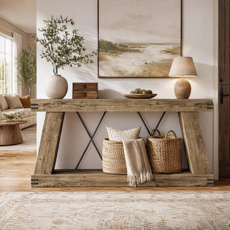 Console 70,9 "Farmhouse, Chêne brun clair