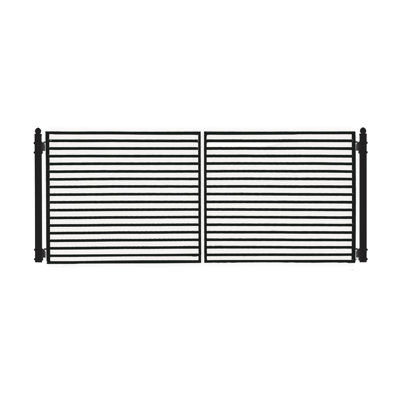 Automated Steel Dual Swing Driveway Gate and Gate Opener Complete Kit – MILAN Style – ETL Listed