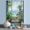 «Tropical Windows To The Beach II - Coastal Windows», art mural