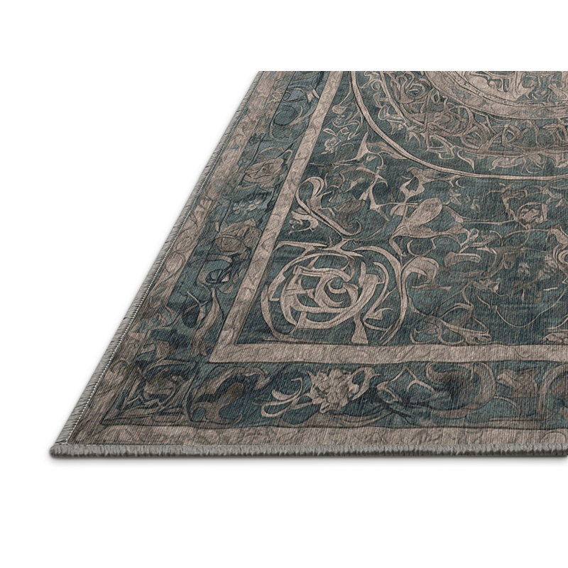 Tapis brun lavable à la machine, Rectangle 6 pi x 9 pi