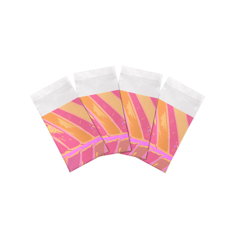 Tropical Leaf Cotton Sateen Dinner Napkins, Orchid