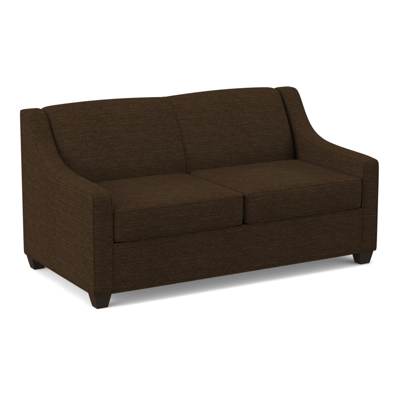 Phillips 68" Square Arm Loveseat with Reversible Cushions, Cafelle, Antic Chocolate