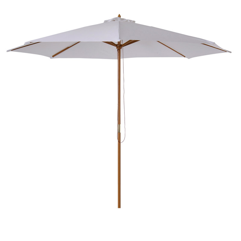 Brennin 300cm Market Parasol, White